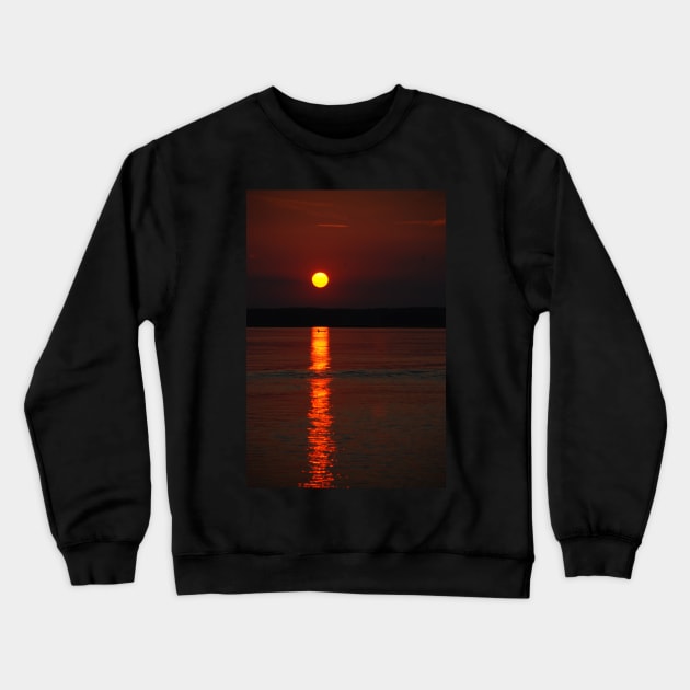 Seabrook Sunset Crewneck Sweatshirt by RichardGibb